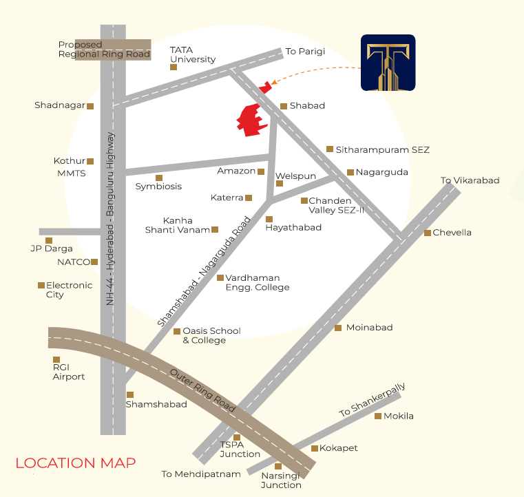 Open plots near Hyderabad airport